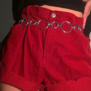 Ralph Lauren red corduroy shorts